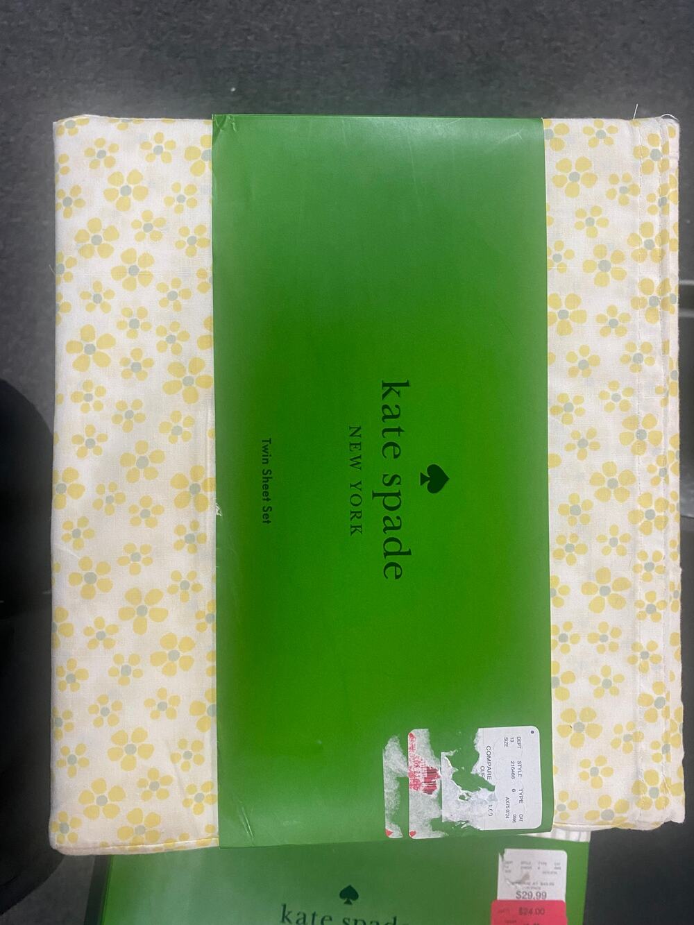 Kate Spade Twin Sheet Set -Floral Pattern - New